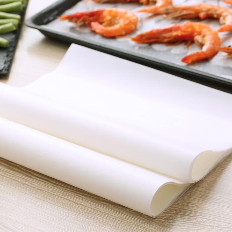 MEIJINJIA (MEIJINJIA) Oven Paper, 20*30cm*100 Sheets, Baking Paper, Silicone Oil Paper, Meat Roasting Paper, Grease-Proof Paper, Air Fryer Paper