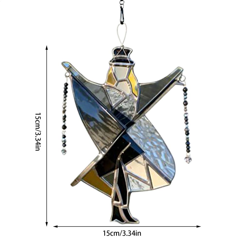 

Handmade Outdoor Spinners Stained Wall Art Wind Spinner Colorful Wall Decor For Indoor Outdoor Living Room Garden Office Balcony