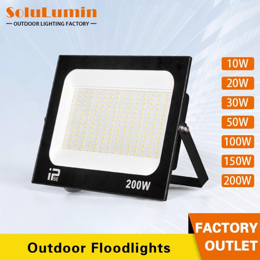 200W LED Floodlight Spotlight Outdoor IP66 Waterproof Courtyard Light Porch Garden Garage Street Indoor Outdoor Lighting AC220V