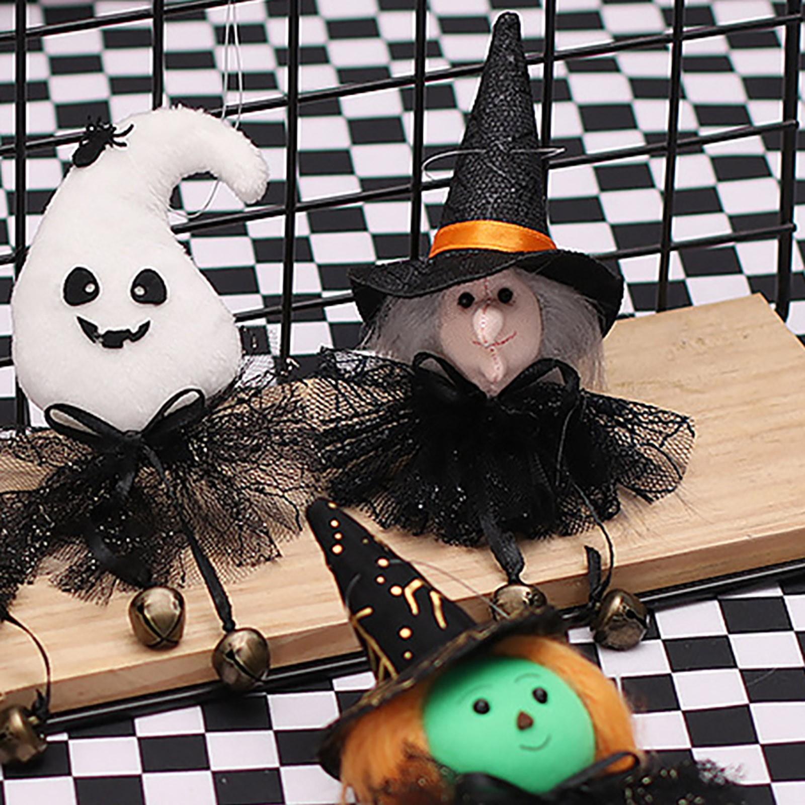 Подвеска-призрак Хэллоуина Подвеска-колокол с ремешком Украшение Хэллоуина One Size — фото 4