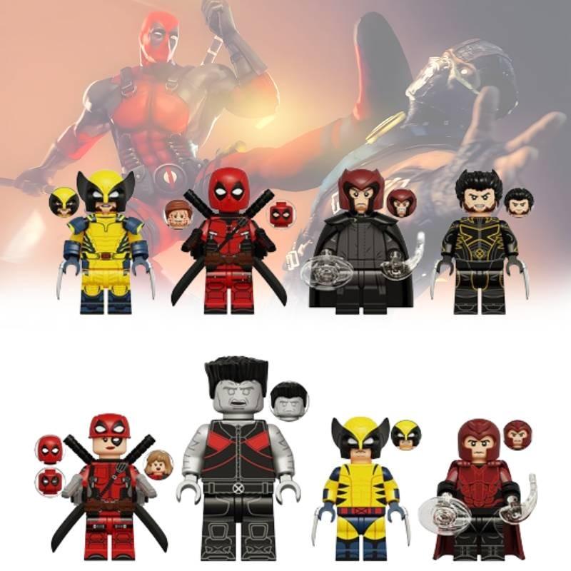 Kt1076 Wolverine Deadpool Magneto Strongman Building Block Figurines For Creative Play And Imaginative Fun