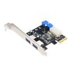 PCI-E til USB 3.0 utvidelseskort 19-pinners omformer ekstern 2 port USB 3.0 Dual USB 3.0 grensesnitt For