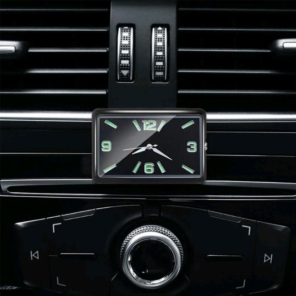 Car Clock Automobile Internal Stick-On Mini Digital Fashion Watch Auto Quartz Clock Watch Car Ornaments Accessories