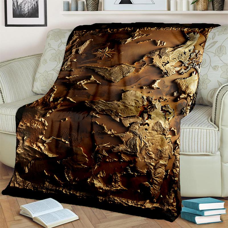 29 Style New Retro Marine Nautical Chart Compass Map Blanket,Soft Throw Blanket for Home Bedroom Bed Sofa Travel Office Cover