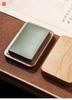 Rectangular Natural Stone Inkstone with Lid for Calligraphy & Portable Ink Cartridge Storage