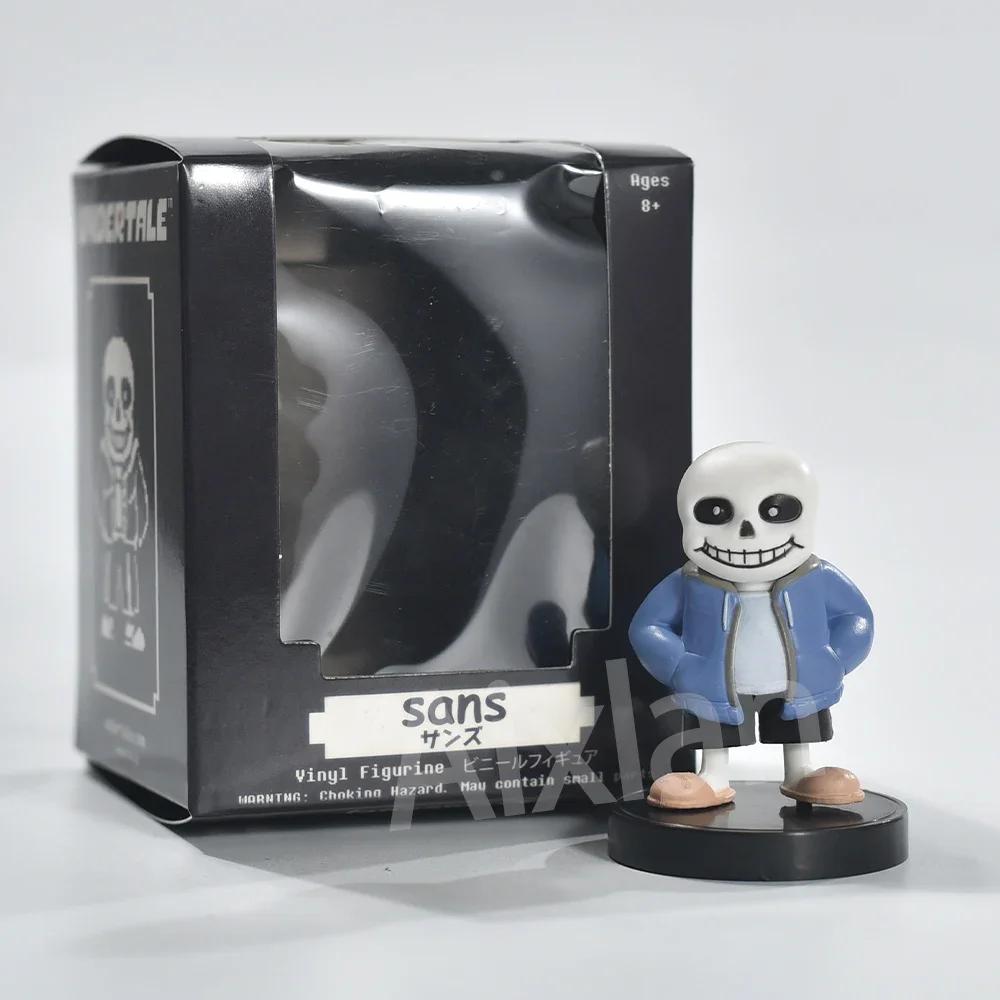 Aixlan UNDERTALE Figure Flowey Sans Q Version PVC Action Figure Amine Birthday Gift Collectible Figurine