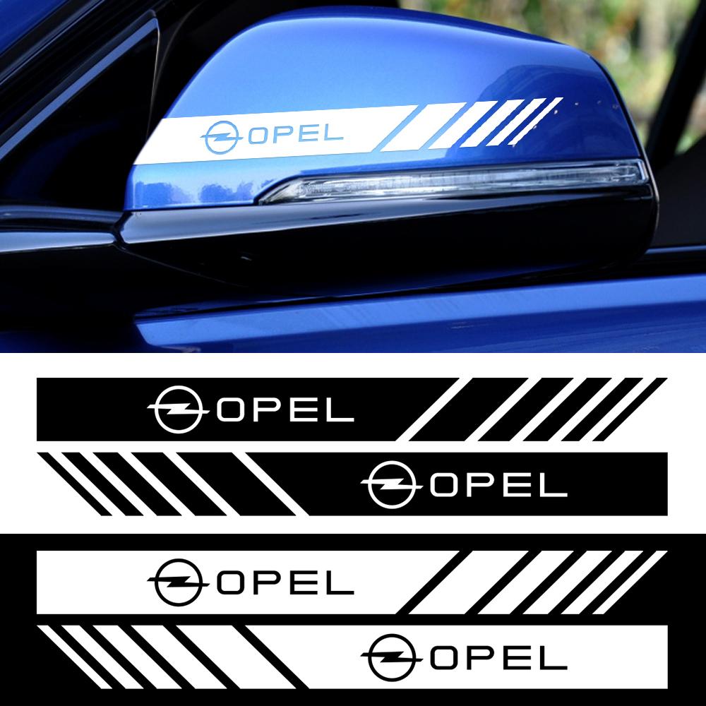 2pcs Car Vinyl Stripe Side Rearview Mirror Sticker Decal For Opel Insignia Astra Antara Meriva Zafira H G Corsa Car Accessories