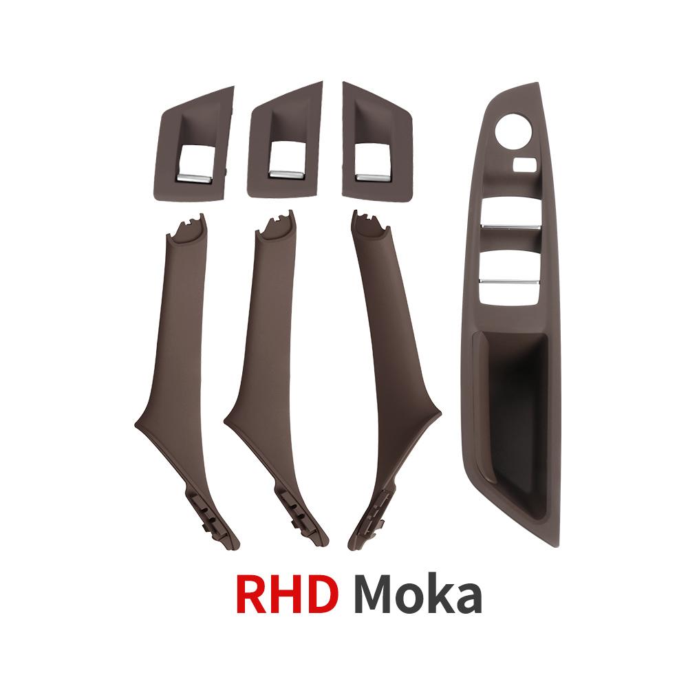 For BMW 5 Series Car Interior Inner Door Handle Panel Pull Trim Cover Window Switch Panel Handle Set For BMW F10 F11