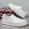 Fashion Leather Casual Shoes Elegantes Formal Men's Loafers Moccasins Breathable Slip On Male Boat Shoes Leisure Walk Moccasins