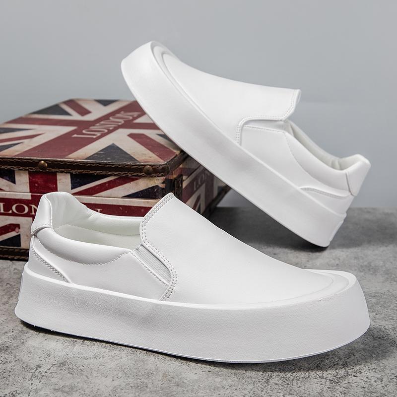 Fashion Leather Casual Shoes Elegantes Formal Men's Loafers Moccasins Breathable Slip On Male Boat Shoes Leisure Walk Moccasins