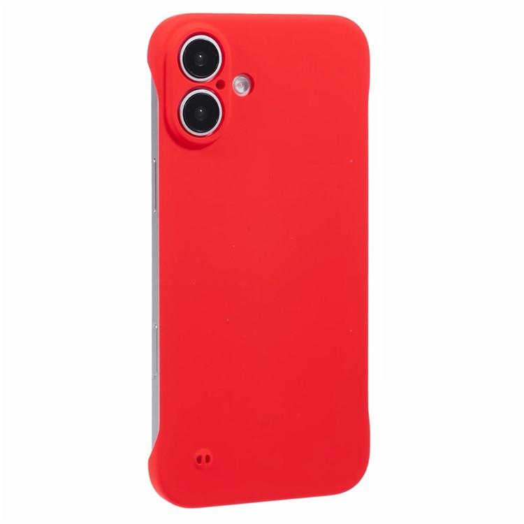 For iPhone 16 Frameless Case Hard PC Slim Minimalist Phone Cover Skin-Touch