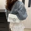 Modern Crossbody Chic Bag In Classic Colors Featuring Elegant Chain Strap And Soft Texture