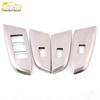 GS8 Glass Lift Stainless Steel Window Armrest Switch Decorative Frame Sequin Car Accessory