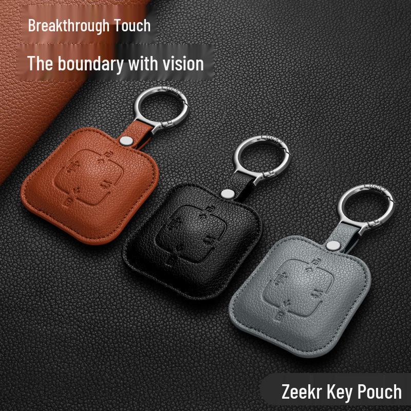 Zeekr Key Case Compatible with 25 Models: 007GT, 7X, 001, 007, MIX, and 009 - Simple Buckle Design
