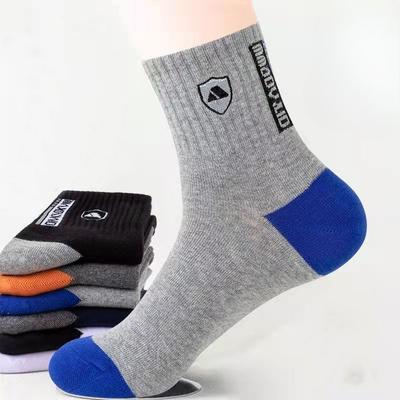 Herren Sommer Dünne Mode Neu Freizeit Sport Atmungsaktiv Schweißabsorbierend Tube Baumwollsocken
