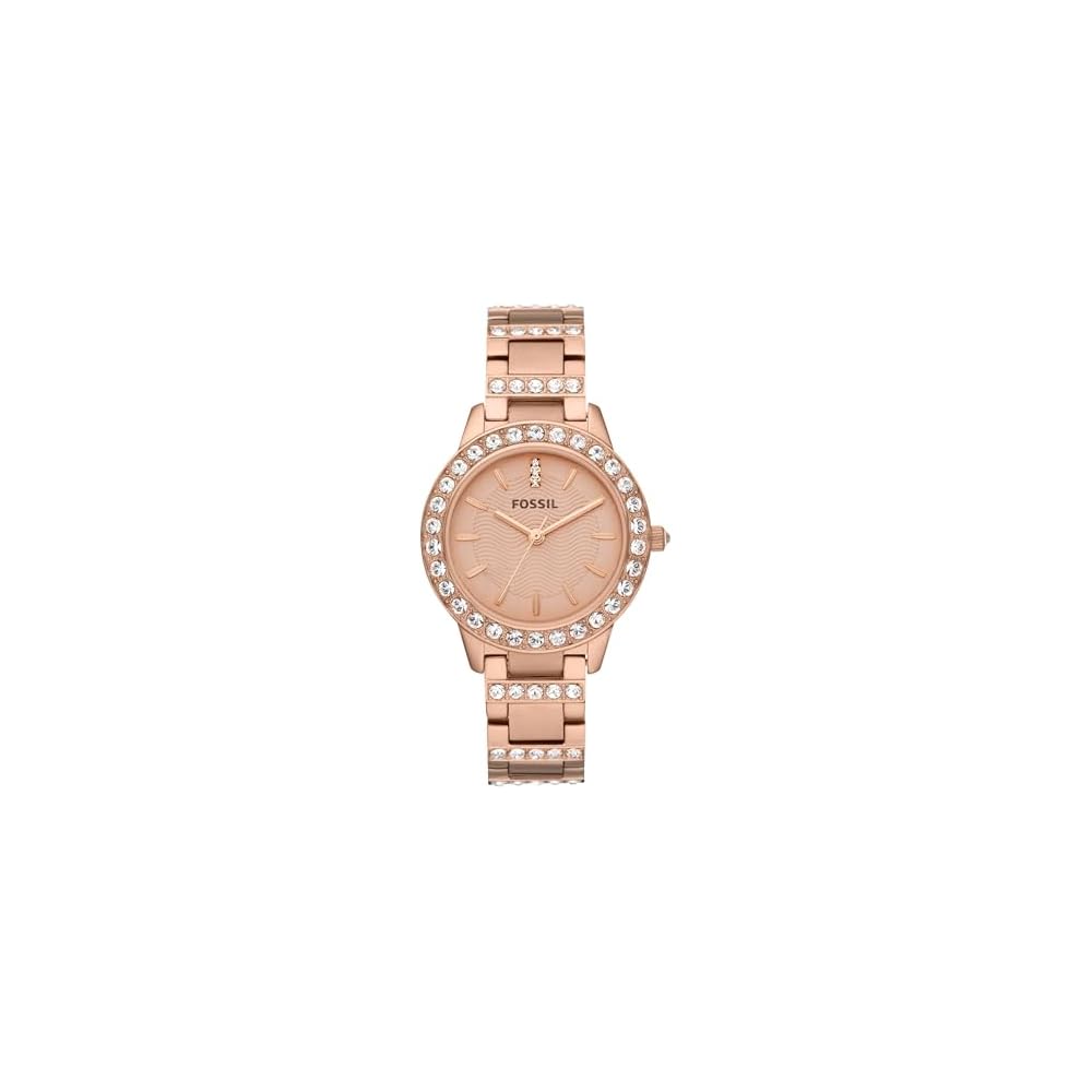 Jesse Stainless Steel Watch Rose Gold Three-Hand Design
