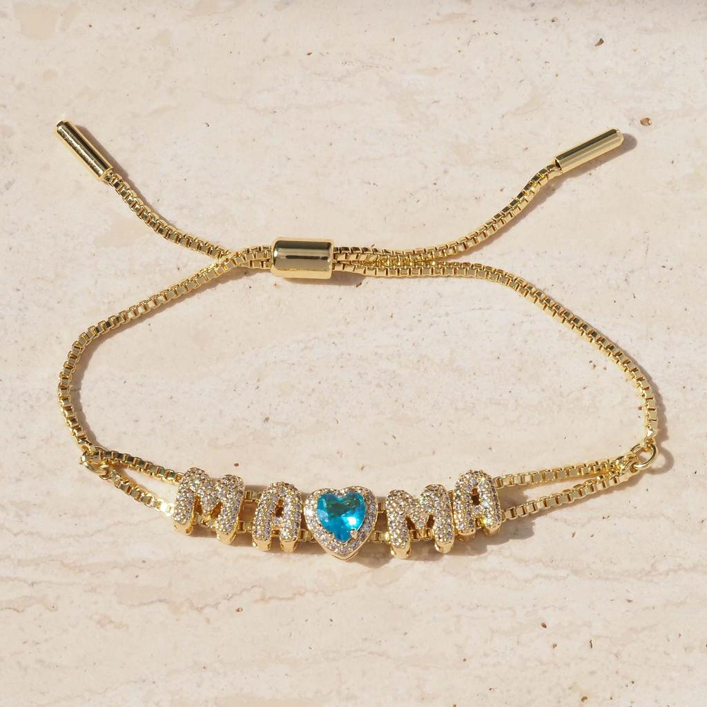 Europäischer Bestseller: MAMA LOVE Vergoldetes Herzarmband – Perfektes Muttertagsgeschenk