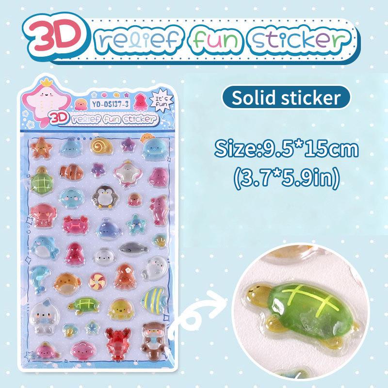 Sigillo a Goccia Bonbon Capibara 3D Caramelle Gelatina Adesivi Animali Carini per Scrapbooking Fai da Te Libri Stile Giapponese Adesivo per Cover del Telefono