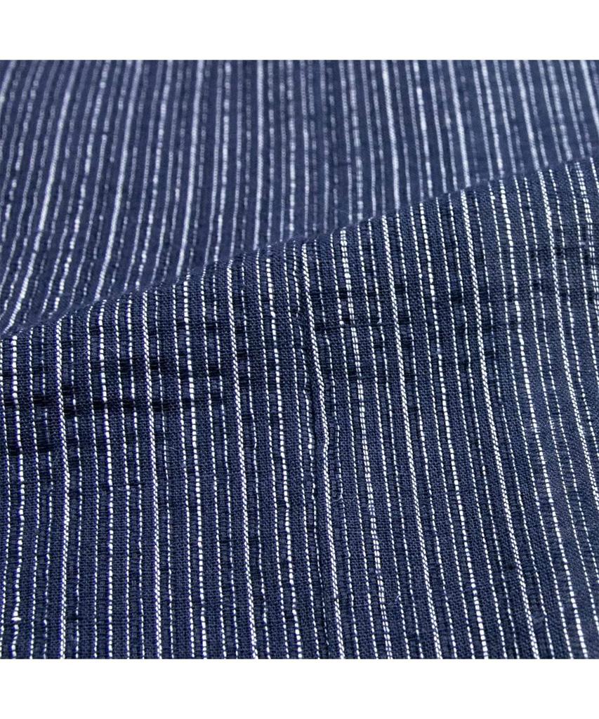 Jinbei Japanese summer Day Plus Seersucker Weave Simple Thin Stripes x [KYOETSU] Men's (traditional wear) - Father's Gift, Sizes, Stylish, Cotton, (L,