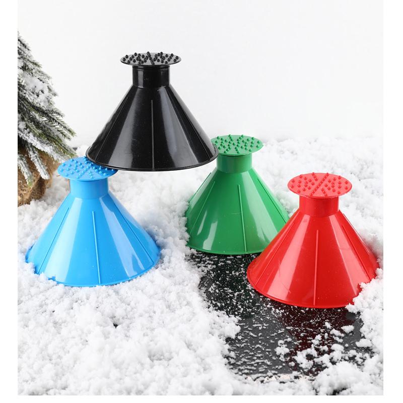 Car Snow Blower Windshield Cone Deicing Tool Window Deicer Scraper Snow Remover Snow Shovel Ice Funnel