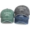 Unisex Adjustable Sun Hat "Tanned and Tipsy" Print Trucker Cap Distressed Retro Outdoor Snapback Baseball Caps One Size Fits All