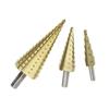 HSS Steel Step Cone Titanium Coated Metal Drill Bit Hole Cutter 4-12/20/32mm