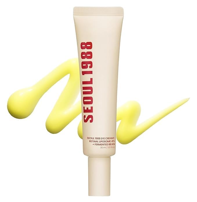 Wrixty SEOUL 1988 Korean Retinal Eye Cream with Fermented Bean - Hydrating Under Eye Cream for Fine Lines, Wrinkles, Dark Circles & Puffy Eyes - Re