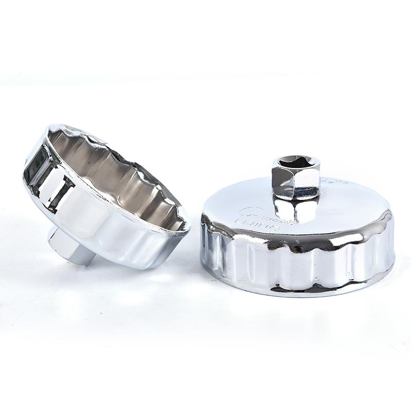 Clé à filtre à huile à embout carré 1/2 65 mm ~ 86 mm 14 cannelures Outil automatique