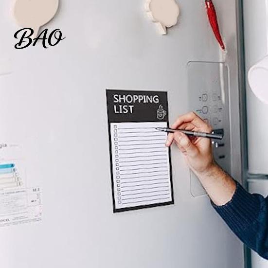Magnetic Refrigerator Checklist Pad Notepad, Tear-off Routine Planner, Daily To-Do Office Message Reminder Board Planning Memo for Home And