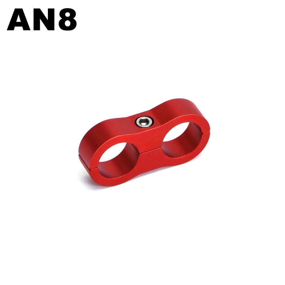 1 STK Universal Aluminium AN4 AN6 AN8 AN10 Geflochtener Gummi-Schlauchleitung Klemme Verteiler Billet Öl Kraftstoff Wasser Schlauchrohr Separator Kit