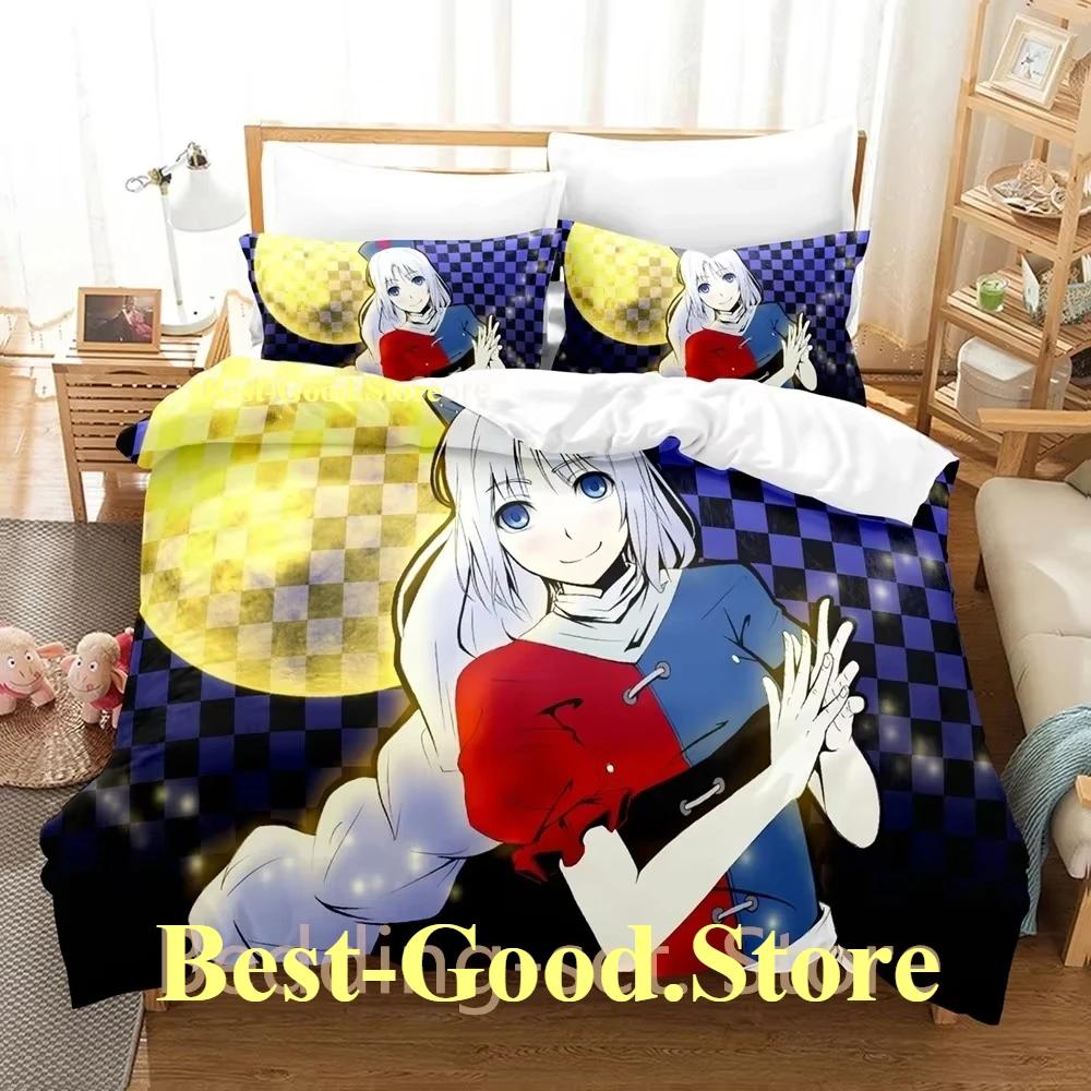 Eirin Yagokoro Bedding Set Single Twin Full Queen King Size Bed Set Adult Kid Bedroom Duvetcover Sets 3D Anime Bed Sheet Set