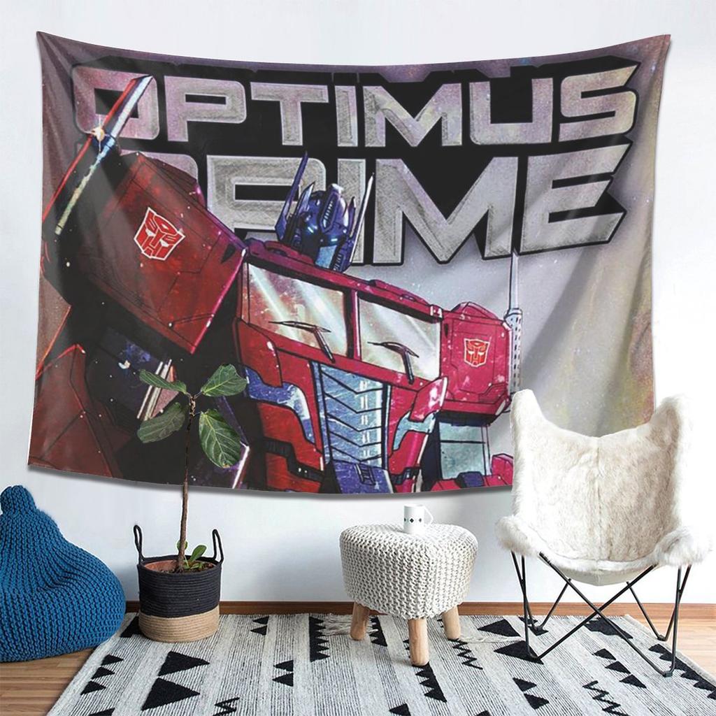 Optimus Prime Tapestry Wall Hanging Aesthetic Home Decor Tapestries for Dorm Room