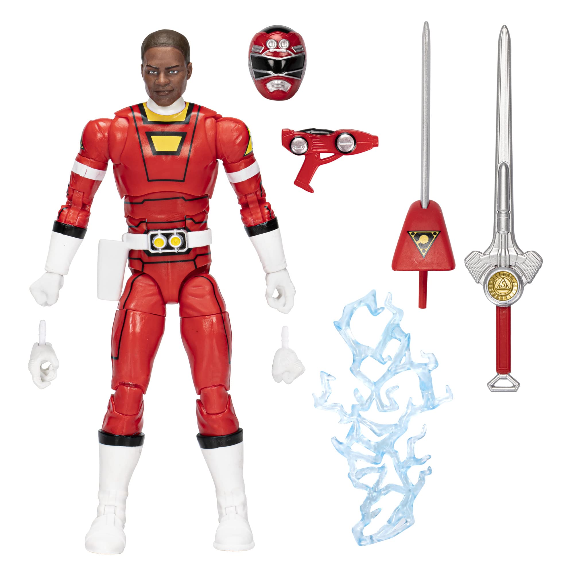 

Power Rangers Lightning Collection Turbo Red Ranger 6-inch Premium Collectible Action Figure Toy with Accessories, Ages 4 and Up
