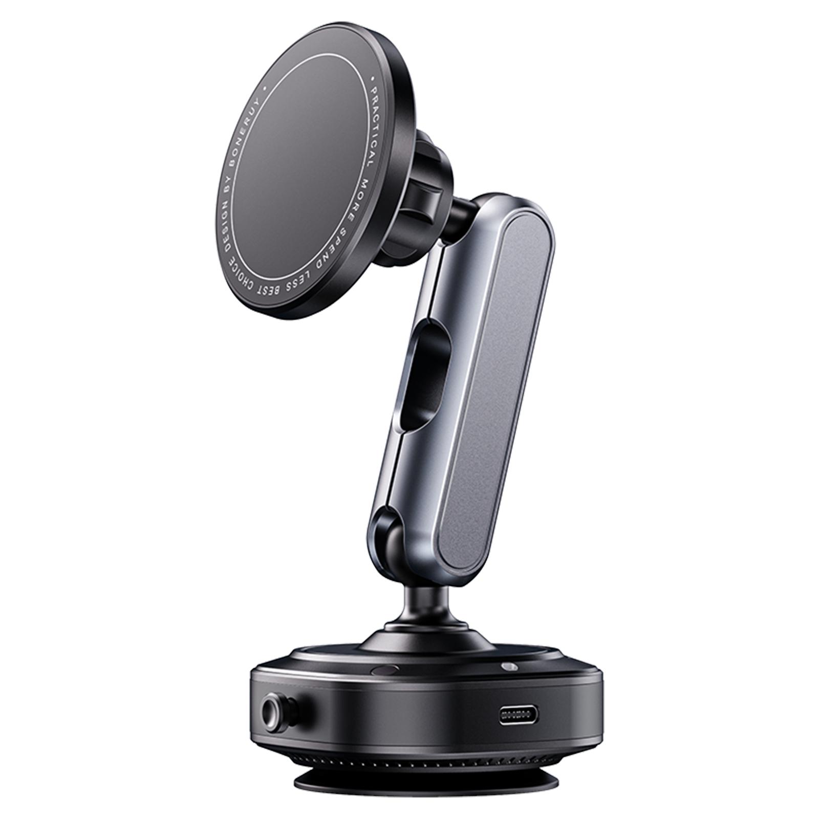 

Magnetic Phone Stand Foldable Vacuum Suction Cup Cell Phone Holder 360 Rotation for iPhone 16/15/14/13/12 Plus/Pro/Max/Mini