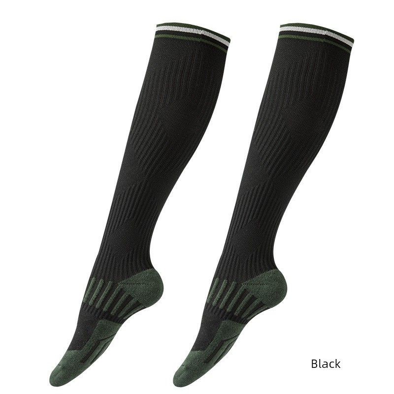 

Йога Сегмент Толстое Полотенце Низ Футбольные Компрессионные Гольфы Black without logo version