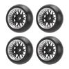 4pcs RC Drift Tire Aluminum Alloy Stable Flexible Drift Car Tyre for Wltoys 1 28 RC Car