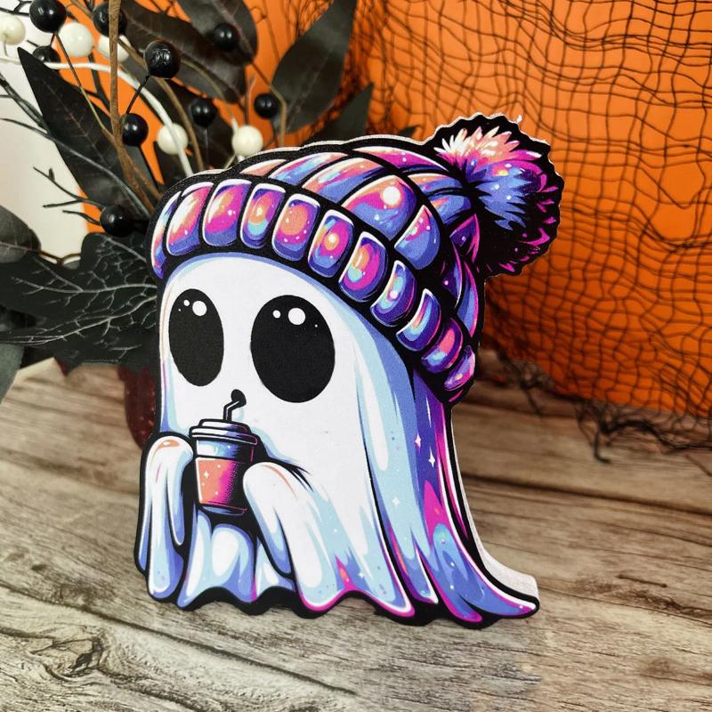 1PC Cute Halloween Ghost Shaped Cartoon Ghost Figurine Craft Toy Ghost Ornament Home Party Creative Decoration
