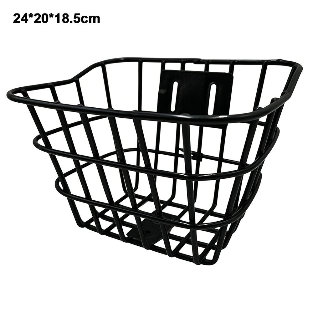 Cesto Posteriore in Metallo per Bicicletta Fissato Durevole Porta Zaino Accessori per Biciclette Pieghevoli per Bambini