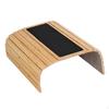 Couch Arm Table Cup Holder Wood Side Tables Coffee Drinks AntiSlip Sofa Foldable