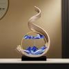 Elegant Flowing Sand Painting Ornament - High-End Decor for Living Room, TV Cabinet, Office, or Housewarming Gift
