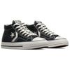 Converse Star Player 76 Comfortable Versatile Durable Mid-Top Canvas Shoes Unisex Sneakers Black White A06920C