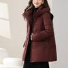 Yalu RS Damen Winter Stehkragen Kapuzen Daunenjacke