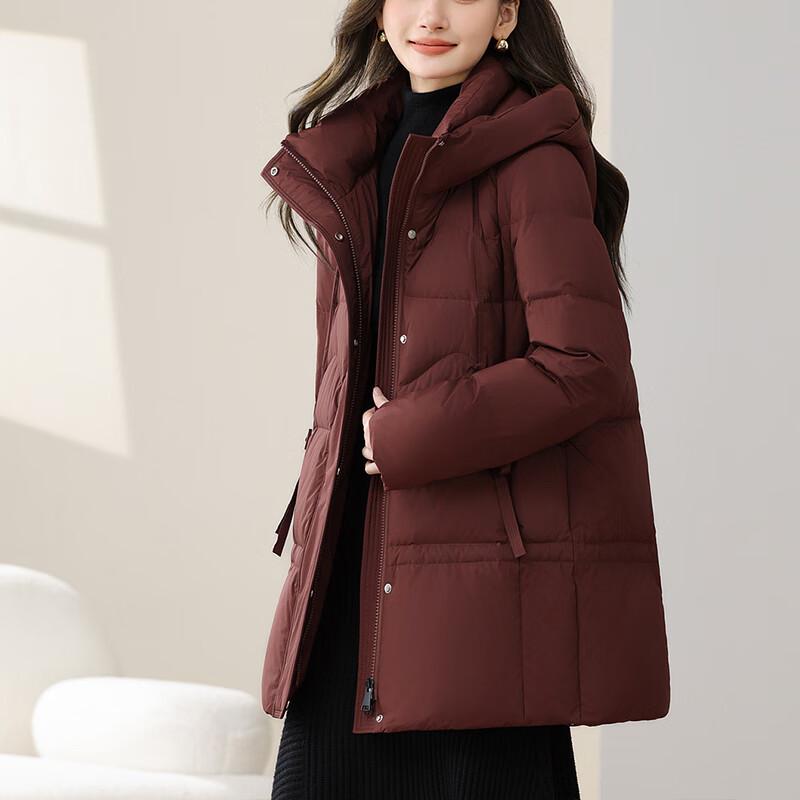 Yalu RS Women's Winter Stand-Collar Hooded Down Jacket