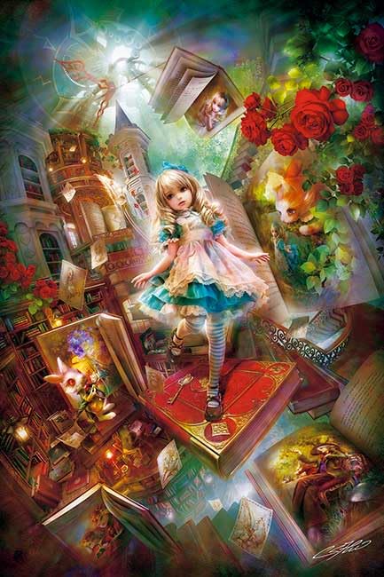 

1000-899 Лабиринт Алисы SHU 1000 деталей (75 х 50 см) Пазл, Сделано в Японии, APPLEONE