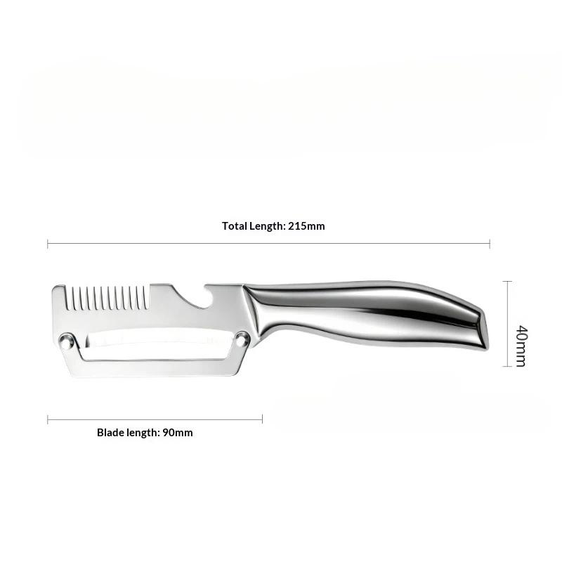 Multifunctional 3-In-1 Stainless Steel Peeler Vegetable & Fruit Slicer Shredder Versatile Kitchen Tool For Peeling Shredding
