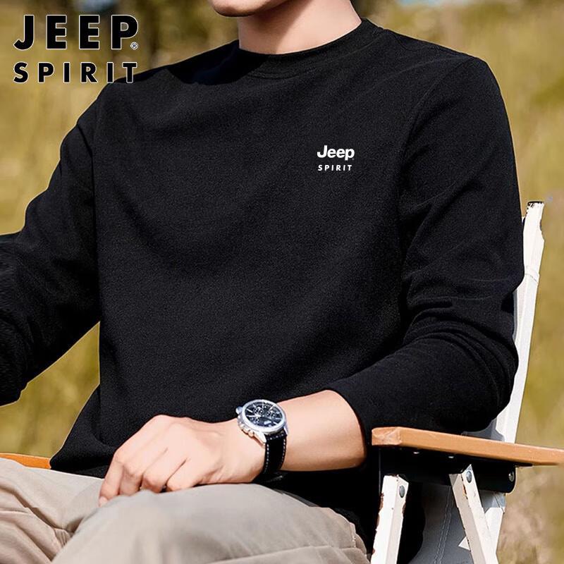 Мужская футболка с длинным рукавом и круглым вырезом JEEP SPIRIT 3XL