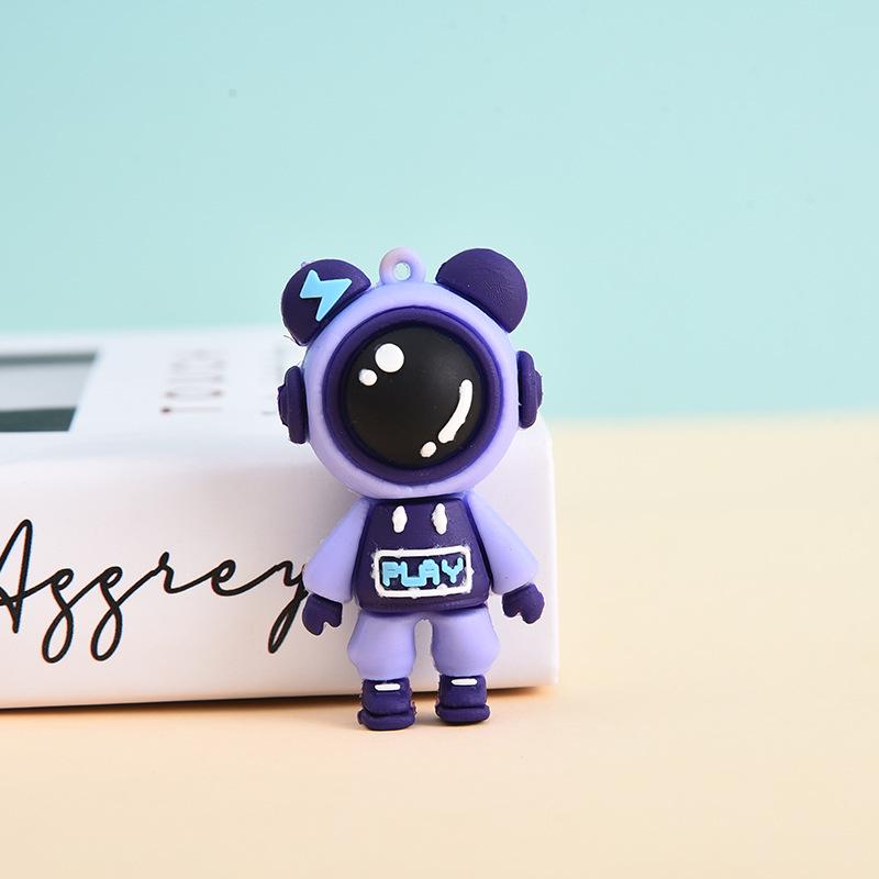 Cute Cartoon Lightning Bear Keychain - Personality Pendant for Couples, Bags & Cars - Creative Gift for Men & Women.