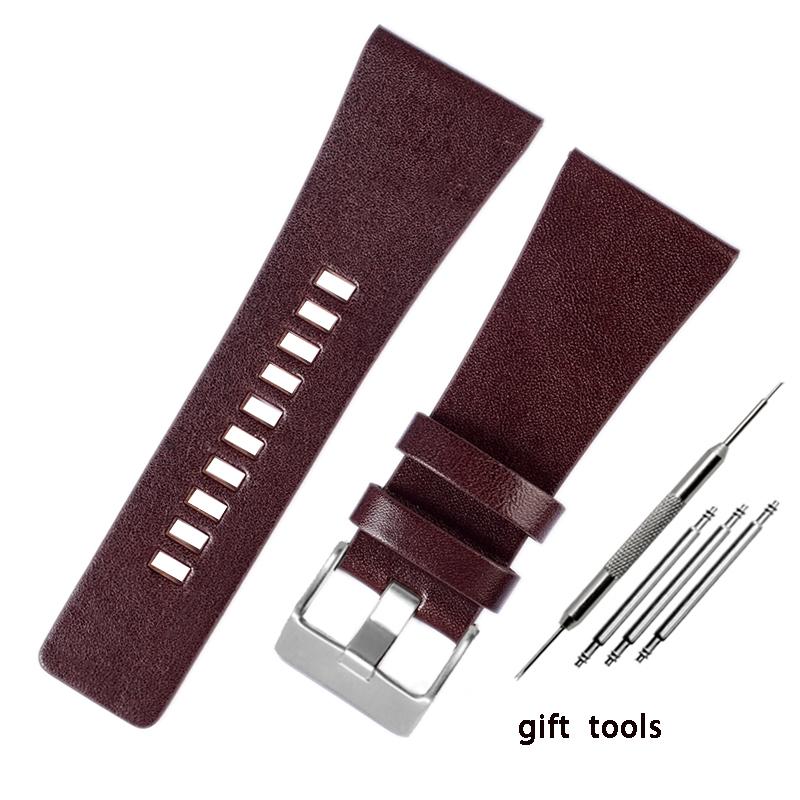 

Мужской большой ремешок для полицейских feike Diesel dz7396dz1206dz1399dz1405 кожаный ремешок для часов 22 24 26 28 30мм 32мм Кожаный ремешок 30mm