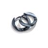 Gradient Enamel Stainless Steel Stud Earrings - Fashionable European Women's Piercing Cuff