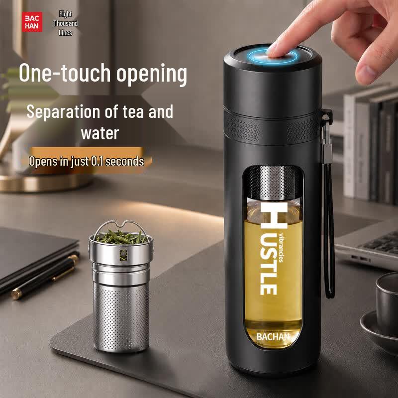 Portable Tea Infuser Glass Bottle